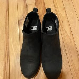 Evie Sorel Black Booties Size 9